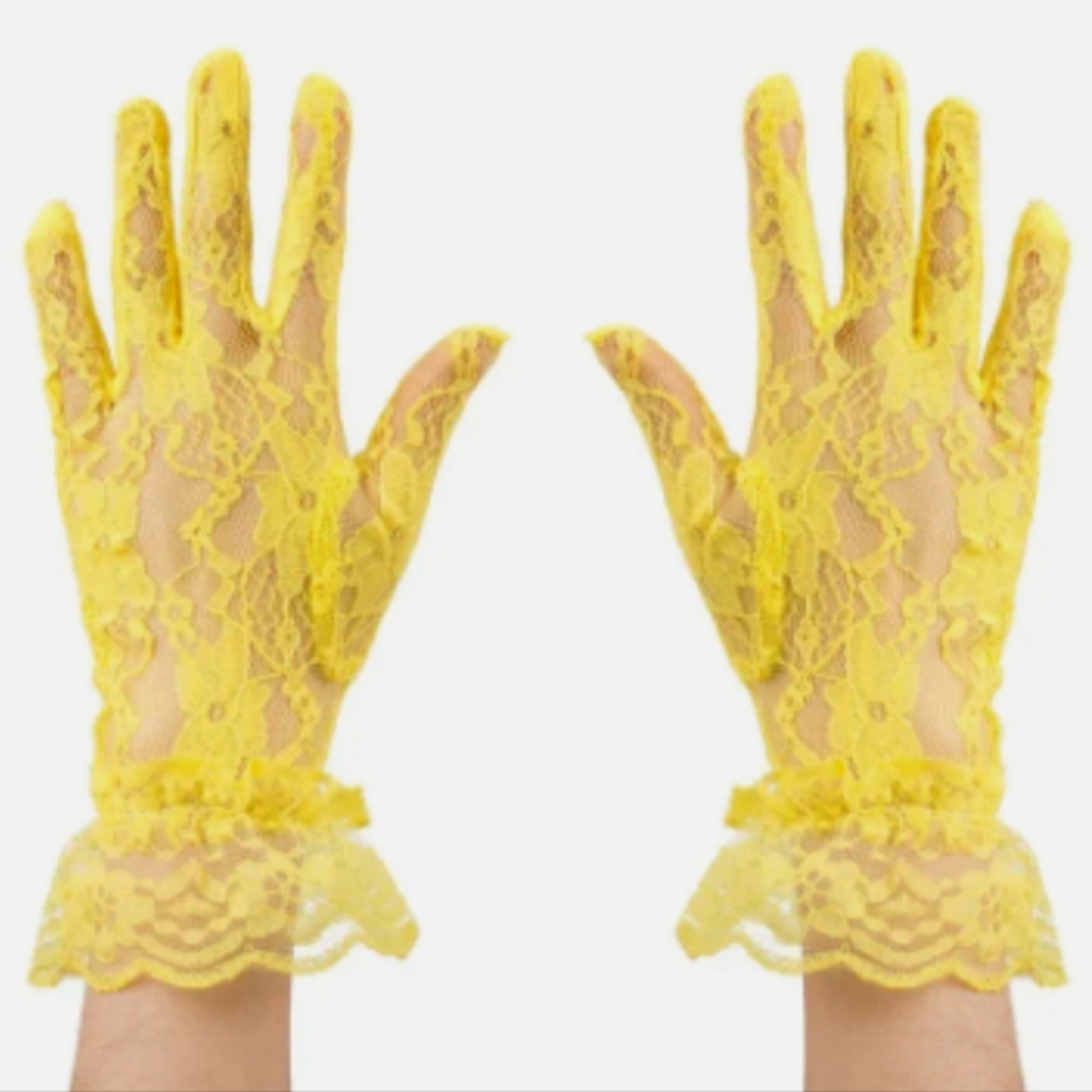 Beloved Millinery Feminine Lace Gloves Gathered Wrist Tea Brunch Church and more